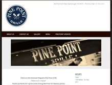 Tablet Screenshot of pinepointgrille.com